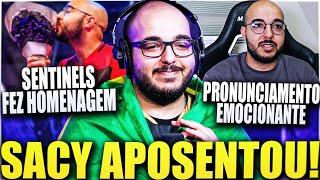 SACY ANUNCIA SUA APOSENTADORIA RECEBEU HOMENAGEM DA SENTINELS e FEZ PRONUNCIAMENTO EMOCIONANTE