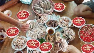 Siêu Tiết Canh Lòng Lợn 200kg Nóng Hổi Vừa Thổi Vừa Ăn Quá Ngondelicacies from pig organs