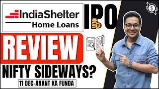 India shelter Finance - IPO REVIEW  INDIA SHELTER IPO  Nifty rangebound - 11122023 