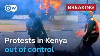 Kenya Several people reported shot dead as thousands storm parliament building  DW News