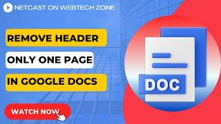 How To Remove Header Only One Page In Google Docs  Edit Single Page HeaderFooter  in Google Docs