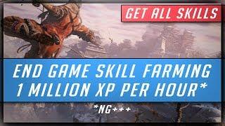 Sekiro Shadows Die Twice - Infinite XP Farming - 350K750k1 Million XP per Hour Get All Skills