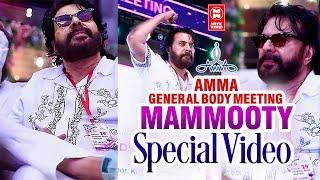 മമ്മുക്ക സ്പെഷ്യൽ Mammootty In Amma 2023  Malayalam Celebrities at Amma General Body Meeting Kochi