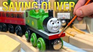 Saving OLIVER  Cheap Knock-off to Deluxe Model  Wooden Railway Custom Restoration