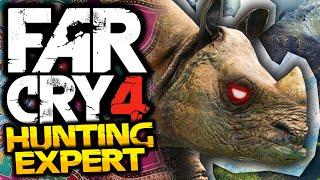 Far Cry 4 Hunting Expert - #3 - RHINO ATTACK - FC4 Funny Moments