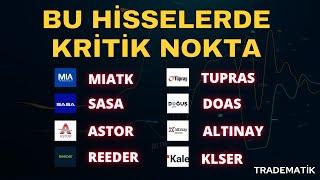 BU HİSSELERE DİKKAT  #MIATK #SASA #ASTOR #REEDER #tuprs #DOAS #ALTINAY #KLSER Hisse yorum - hisse