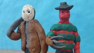 Freddy vs Jason claymation