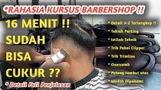 Tutorial Potong rambut Pria Terlengkap Mudah dipahami bagi pemula memakai Teknik Kursus Barbershop