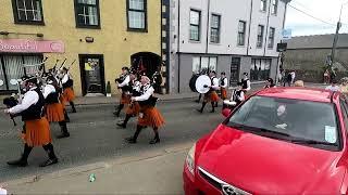 The Parade Leaves the City Centre - 8 Ulster Scots Heritage Day Raphoe East Donegal