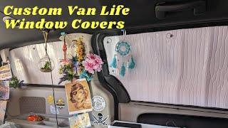 New CUSTOM Window Covers for My Minivan Camper Conversion  Van Life