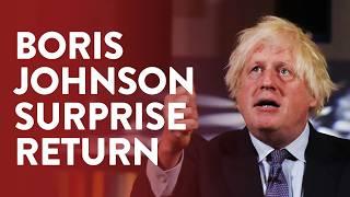 Boris Johnson makes surprise election appearance