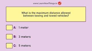 Indian Driving Licence Test Questions & Answers - Set 112  RTO Exam  Learners License