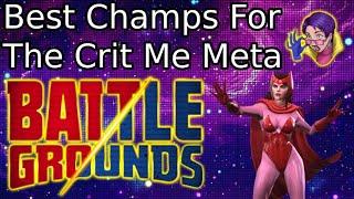 Best Champions For Battlegrounds Crit Me With Your Best Shot Meta  Marvel Contest Of Champions