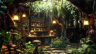 Soothe Flute Music w Exotic Plant Shop  Mysterious Fantasy Ambience for Study Sleep Aid Calming