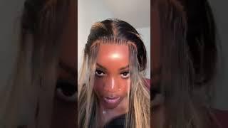 Blonde Omber Lace Frontal  wig review  Try it?#wigs  #blackgirlmagic #viral