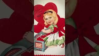 Анимированные ретро открытки ко дню святого Валентина.