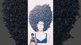 ladki ne Kya pending kiya @YouTube #500subscribers #art #afrohair #drawing #painting #curlyhair