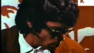 Leo Brouwer Plays Guitar Rare Colour Late 1960s Early 1970s Footage Cuban Musician