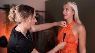 ASMR Dress Fitting with Perfectionist Clothing Adjustments Fixing Styling & Body Measuring