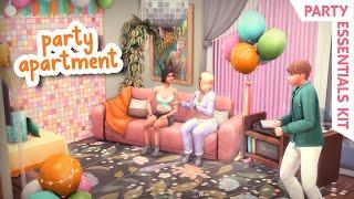 Party Animals Apartment 🪩  The Sims 4 Speed Build