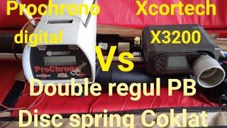 Prochrono digital vs Xcortech x3200  unit BR 25m LV double regulator PB disc spring coklat