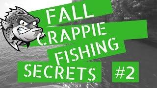 Fall Crappie fishing secrets - how to locate crappie in the fall