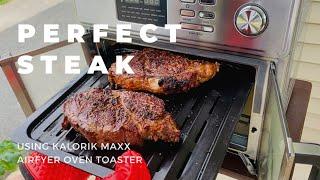 HOW TO COOK RIB EYE STEAK USING KALORIK MAXX AIRFYER OVEN TOASTER #kalorik #airfyer