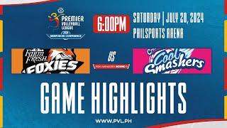 Farm Fresh vs. Creamline   Game Highlights  Preliminaries  2024 PVL Reinforced Conference 7-20-24