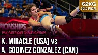 Kayla MIRACLE USA vs. Ana GODINEZ GONZALEZ CAN  PanAm Championships 2024  Gold Medal  WW 62Kg