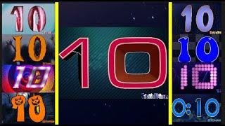 Countdown Numbers from 10 countdown timers with numbers from 10 to 1 or 0 Voice and sound effects