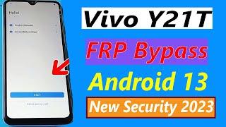 Vivo Y21T FRP Bypass Android 13 New Security 2023 Vivo V2111 Unlock Google Account Lock Without Pc