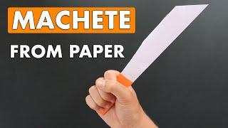 How to make a Paper Machete Knife. How to make a Paper Weapon