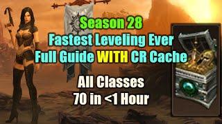 Season 28 Ultimate Leveling Guide WITH Challenge Rift Cache - Level 70 in one Hour or less