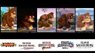 Evolution of Donkey Kongs Moveset in Super Smash Bros. 1999-2018