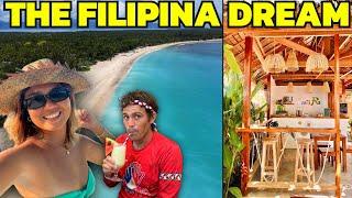FILIPINA BUILDS HER DREAM BEACH CAFE - Big Celebration In Davao Mati City
