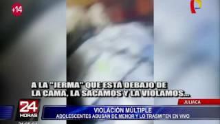 Juliaca adolescentes abusan de menor y lo transmiten en Facebook