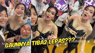 Panik Gaun Wika Salim Tiba2 Lpas Saat Joged Rame2