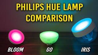 Philips Hue Bloom Iris and Go Smart Lamp Comparison Which Should You Buy?