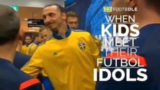 When Kids Meet Their Football Idols