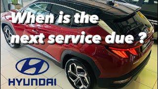 How to check next service due on Hyundai Tucson using service internal #hyundaitucson #service