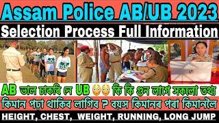 Assam Police ABUB New Vacancy 2023  Assam Police ABUB Selection Process Full Information