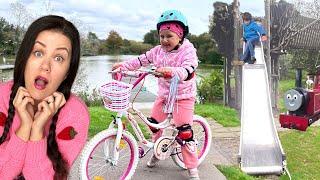 Learn to ride a bike & Playground Fun with Tutti Frutti Kids