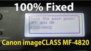 Canon MF-4820 D error E202-0002 Solved How to fix Error E202-0002 - on canon Imageclass MF4820d 