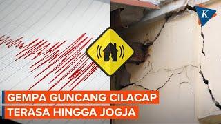 Gempa M 49 Guncang Cilacap Terasa hingga Jogja Tak Berpotensi Tsunami