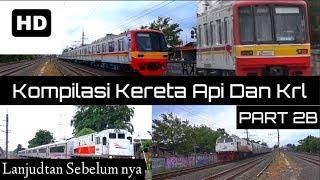 Kompilasi Kereta Api Dan Krl Part 2B  HD  60fps