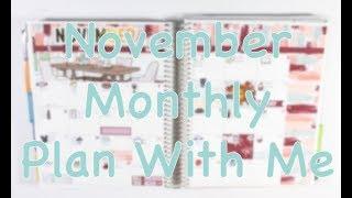 Plan With Me - November Monthly