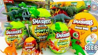 Dinosaur  Smashers  Jurassic Park toy collection ASMR unboxing  toy review  no talking