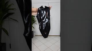 Shiny Black Latex Bodysuit