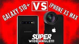 SAMSUNG GALAXY S10+ Super Wide Angle VS IPHONE Xs MAX With SANDMARC 16mm Wide Angle Lens