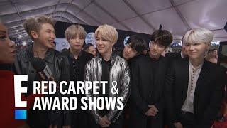 BTS Talks Emojis and More at the 2017 AMAs  E Red Carpet & Award Shows